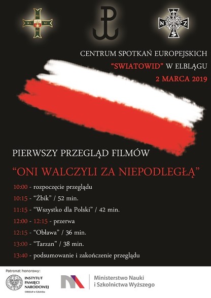 Elbląg, „Oni walczyli za Niepodległą” - przegląd filmów Elbląg, „Oni walczyli za Niepodległą” - przegląd filmów