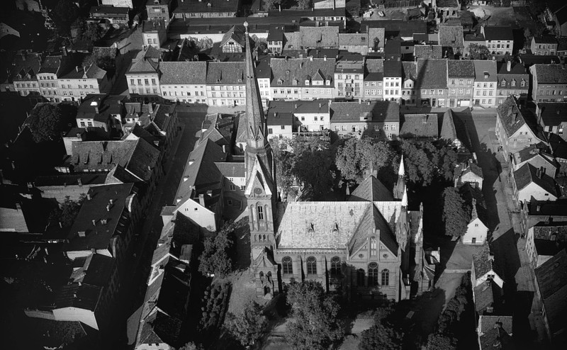 Elbląg, Nowe Miasto i kościół Trzech Króli przed wojną