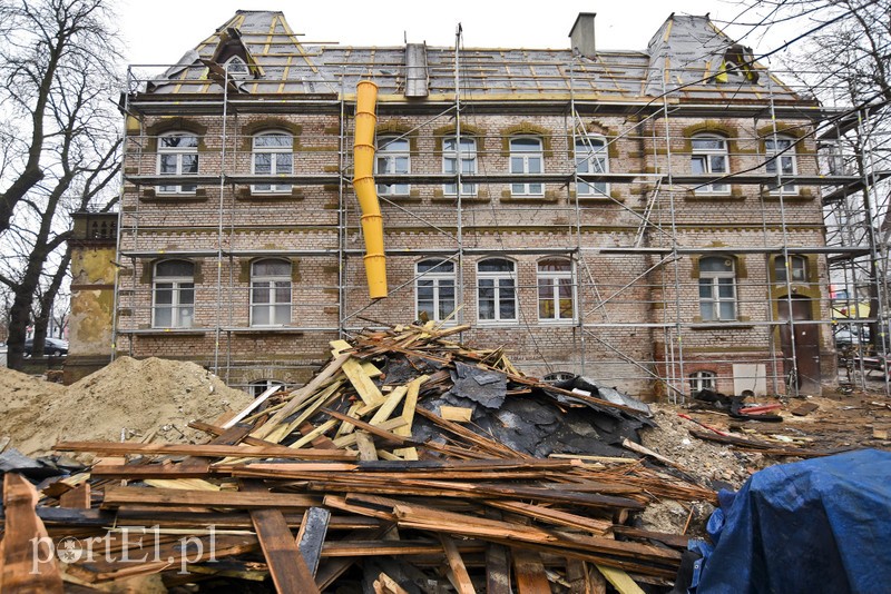 Elbląg, Dawny Hotel "Stadt Elbing" z 1900 r. właśnie przechodzi remont