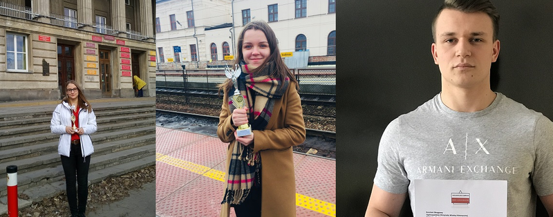 Elbląg, Od lewej Kamila Moch, Ewelina Jureko i Wojciech Wojtyna, Elbląg, Od lewej Kamila Moch, Ewelina Jureko i Wojciech Wojtyna,