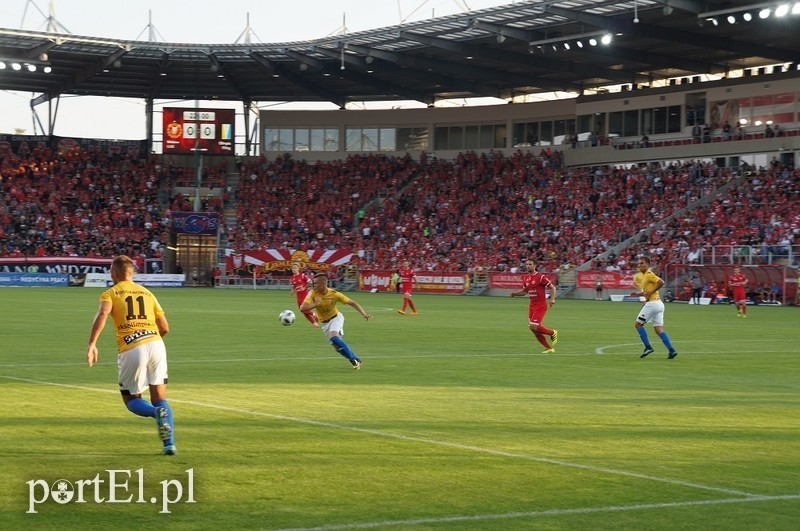 Elbląg, W pierwszej rundzie sezonu Olimpia przegrała w Łodzi 0:1. Mecz obejrzało ponad 16 tysięcy widzów. Elblążanie również liczą na gorący doping na A8