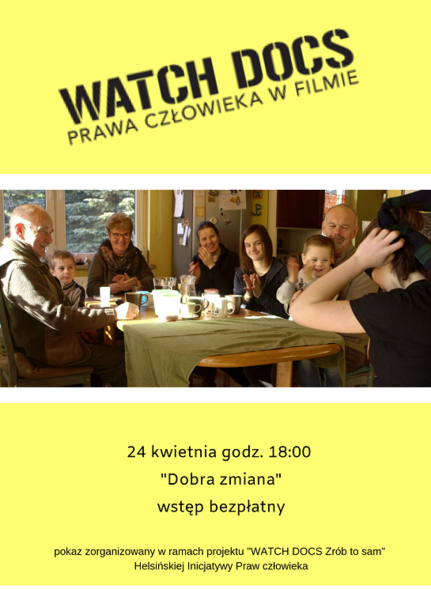 Elbląg, Dobra zmiana w cyklu Kino na życzenie Elbląg, Dobra zmiana w cyklu Kino na życzenie
