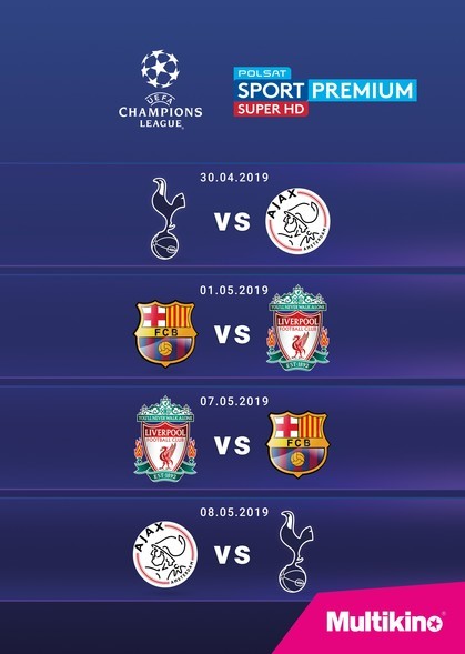 Elbląg, Półfinałowe mecze Ligi Mistrzów UEFA w Multikinie