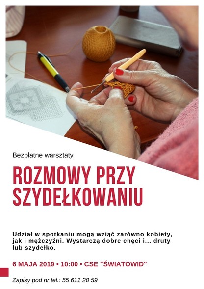 Elbląg, Warsztaty szydełkowania w CSE Światowid Elbląg, Warsztaty szydełkowania w CSE Światowid