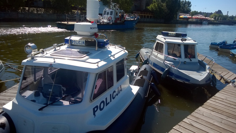 Elbląg, Elbląscy policjanci patrolują akweny