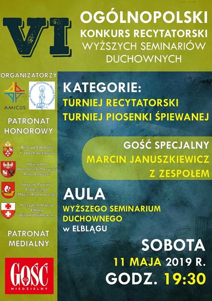 Elbląg, Konkurs recytatorski w seminarium Elbląg, Konkurs recytatorski w seminarium