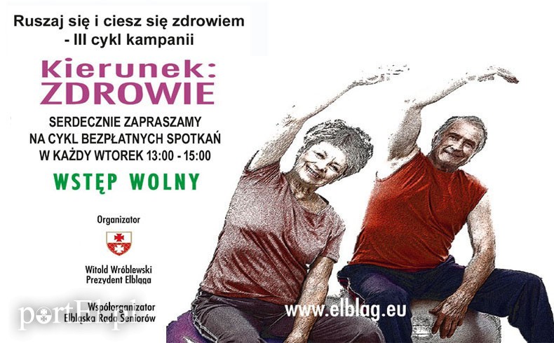 Elbląg, Seniorze, we wtorek wybierz kierunek zdrowie Elbląg, Seniorze, we wtorek wybierz kierunek zdrowie