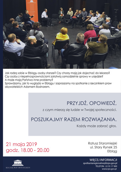 Elbląg, Adam Bodnar spotka się z mieszkańcami Elbląg, Adam Bodnar spotka się z mieszkańcami