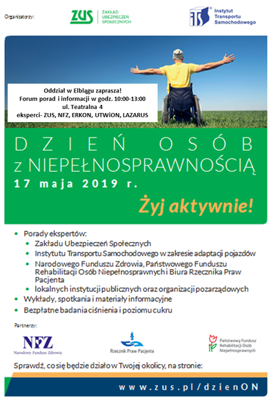 Elbląg, Dzień Osób z Niepełnosprawnością w ZUS Elbląg, Dzień Osób z Niepełnosprawnością w ZUS