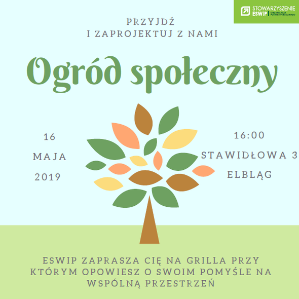 Elbląg, Ogród społeczny dla Zawodzia Elbląg, Ogród społeczny dla Zawodzia