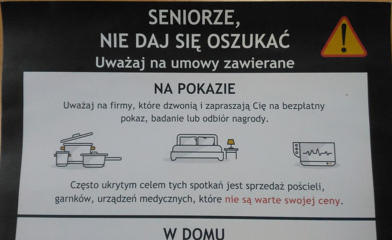 Elbląg, Seniorze, nie daj się oszukać Elbląg, Seniorze, nie daj się oszukać