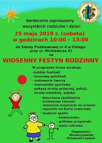 Elbląg, Festyn Rodzinny w SP 4 Elbląg, Festyn Rodzinny w SP 4
