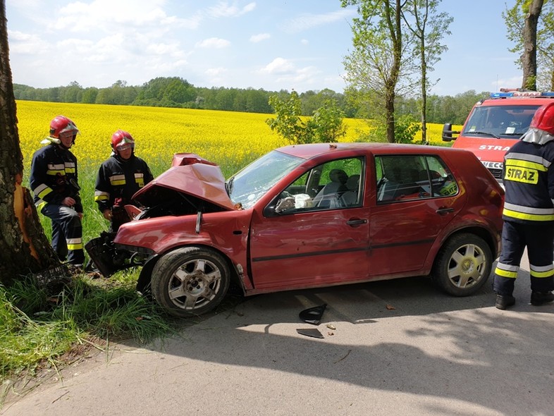 Elbląg, Zderzenie fiata z volkswagenem
