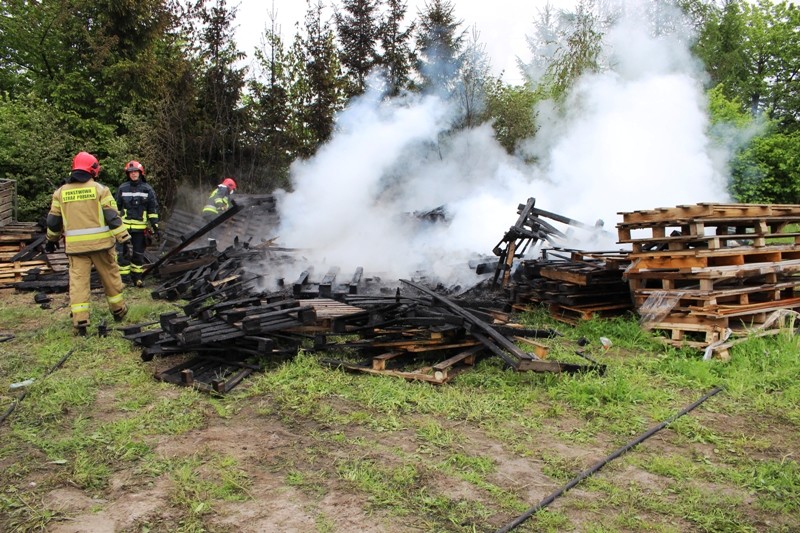 Elbląg, Pożar składowiska palet