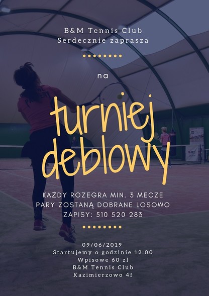 Weź udział w turnieju deblowym Weź udział w turnieju deblowym
