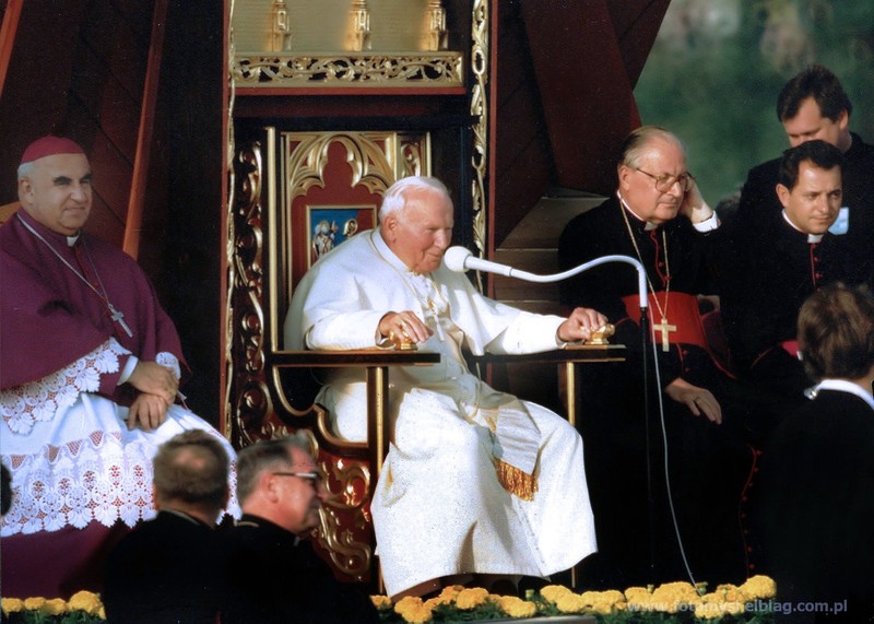 Elbląg, Jan Paweł II odwiedził Elbląg tylko raz, 6 czerwca 1999 r.