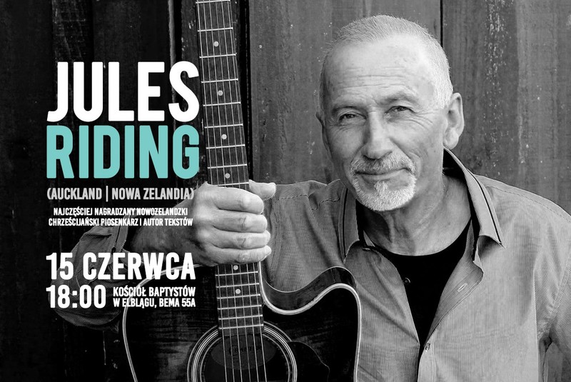 Elbląg, Jules Riding z Nowej Zelandii z koncertem u baptystów Elbląg, Jules Riding z Nowej Zelandii z koncertem u baptystów