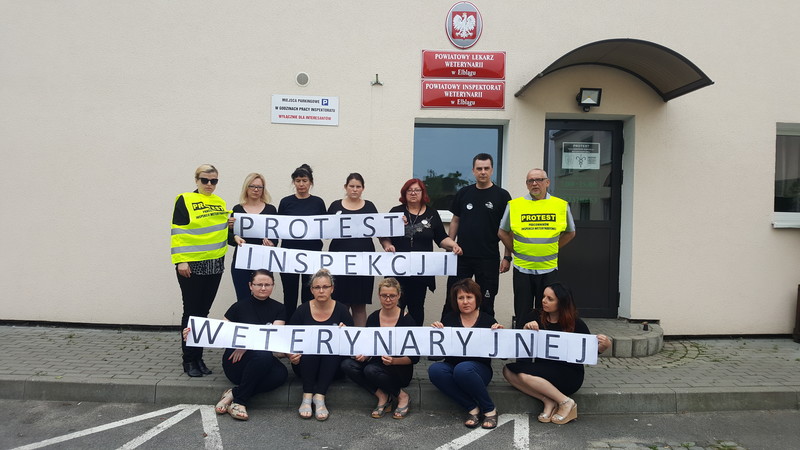 Elbląg, Do ogólnopolskiego protestu przyłączyli się również pracownicy elbląskiej Inspekcji Weterynaryjnej Elbląg, Do ogólnopolskiego protestu przyłączyli się również pracownicy elbląskiej Inspekcji Weterynaryjnej