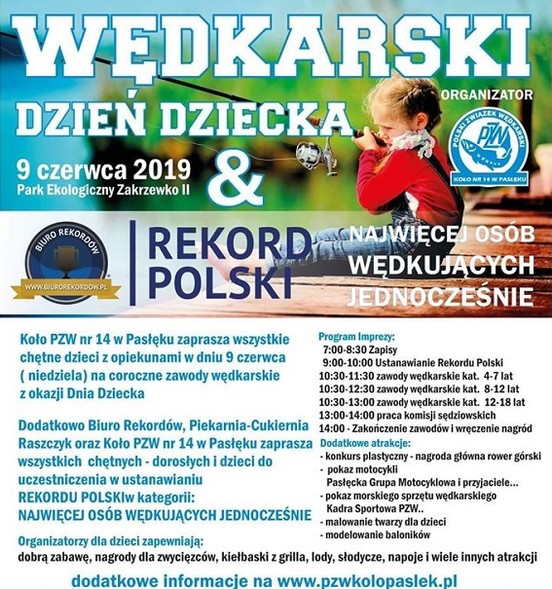 Elbląg, Wędkarski Dzień Dziecka w Pasłęku