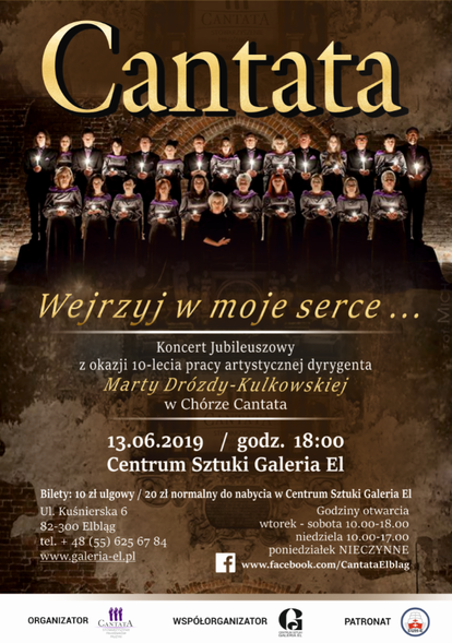 Elbląg, Wejrzyj w moje serce - koncert chóru Cantata