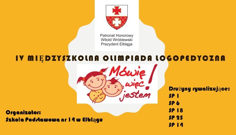 Elbląg, Przyjdź na IV olimpiadę logopedyczną Elbląg, Przyjdź na IV olimpiadę logopedyczną