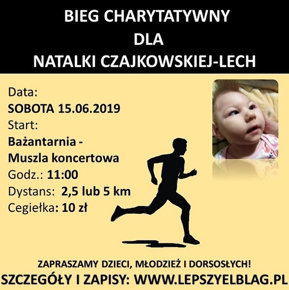 Elbląg, Weź udział w biegu dla Natalki