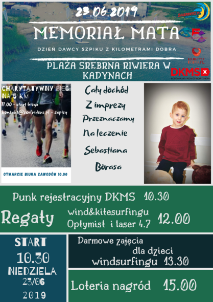 Elbląg, Pomóż małemu Sebastianowi. Weź udział w regatach Elbląg, Pomóż małemu Sebastianowi. Weź udział w regatach