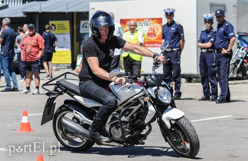 Elbląg, Jedną z konkurencji była jazda motocyklem Elbląg, Jedną z konkurencji była jazda motocyklem