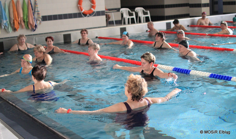 Elbląg, Letnie zajęcia Aqua Fitness na Dolince