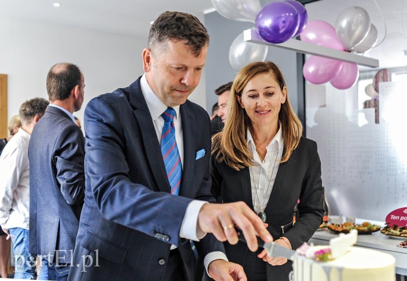 Jarosław i Anna Kraińscy podczas spotkania z okazji 25-lecia działalności na rynku nieruchomości