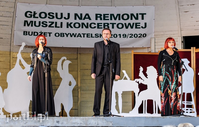 Elbląg, W Bażantarni śpiewali aktorzy z elbląskiego teatru