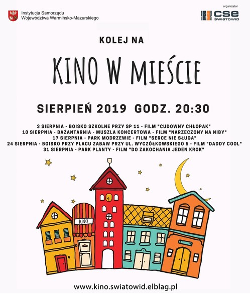 Elbląg, Kolej na kino w mieście Elbląg, Kolej na kino w mieście