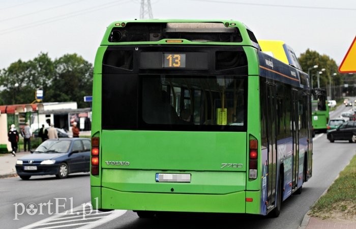 Elbląg, Utrudnienia wystąpią m.in. na trasie linii nr 13