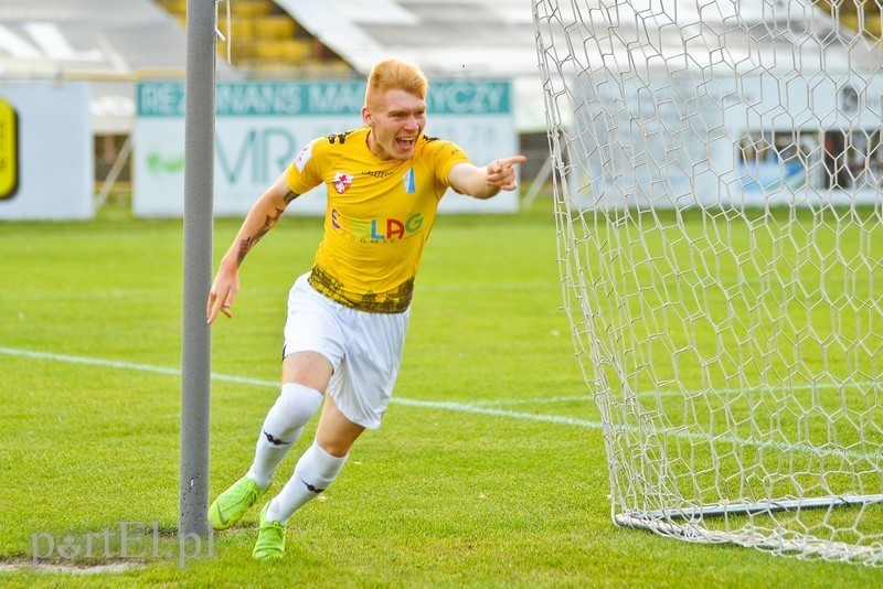 Elbląg, Oskar Ryk dtrzelił bramkę w swoim debiucie w Olimpii