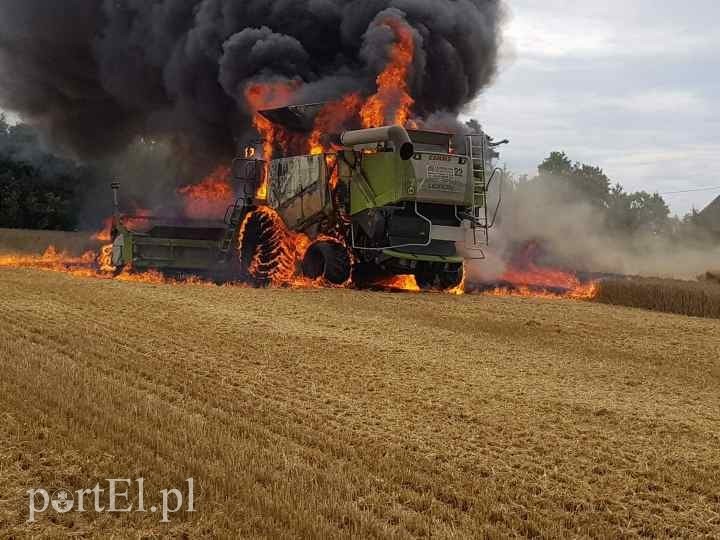 Elbląg, Spłonął kombajn