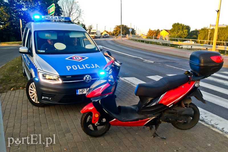 Elbląg, Jechał skuterem pod wpływem alkoholu Elbląg, Jechał skuterem pod wpływem alkoholu