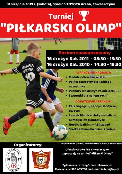 Elbląg, Olimpia rocznik 2010 wystąpi w "Piłkarskim Olimpie" Elbląg, Olimpia rocznik 2010 wystąpi w "Piłkarskim Olimpie"