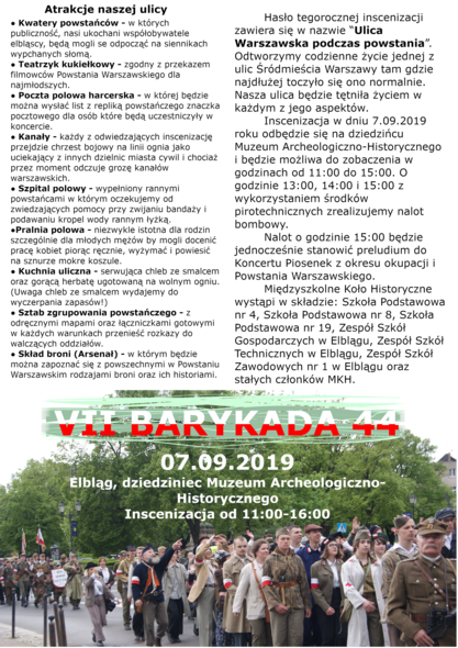 Elbląg, Barykada 44 po raz siódmy Elbląg, Barykada 44 po raz siódmy