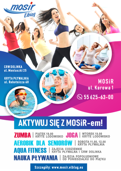 Elbląg, Joga, aqua fitness i wiele innych zajęć