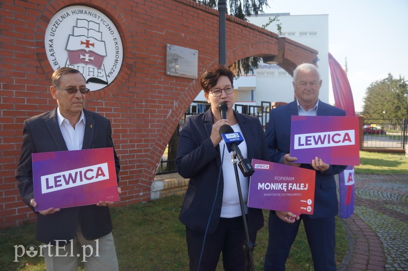 Elbląg, W konferencji wzięli udział (od lewej): Ryszard Klim, Monika Falej, Mirosław Szulc