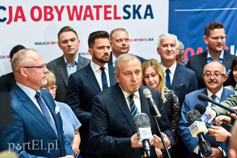 Elbląg, Grzegorz Schetyna wsparł kampanię Koalicji Obywatelskiej