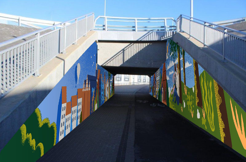 Elbląg, Tak będzie wyglądał mural przy ul. Lotniczej Elbląg, Tak będzie wyglądał mural przy ul. Lotniczej