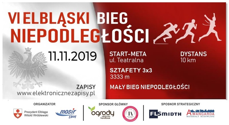 Elbląg, Trwają zapisy do Biegu Niepodległości Elbląg, Trwają zapisy do Biegu Niepodległości