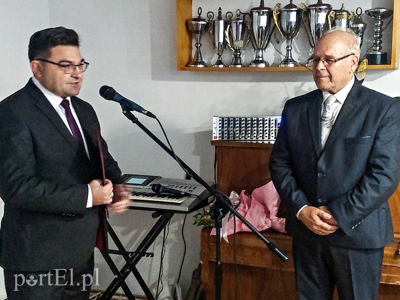 Elbląg, Ryszard Warnaków, prezes Elsinu (z prawej) i Artur Zieliński, sekretarz miasta Elbląg, Ryszard Warnaków, prezes Elsinu (z prawej) i Artur Zieliński, sekretarz miasta