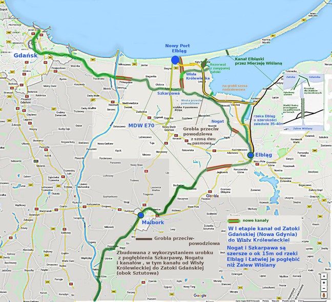 Elbląg, Alternatywa dla przekopu. Czy to możliwe?  (śladem publikacji)