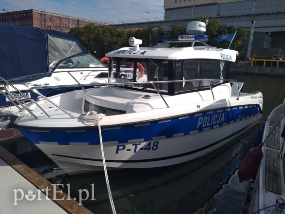Elbląg, Nowa łódź policyjna jest już po testach na rzece Elbląg, a w 2020 r. wypłynie na szerokie wody