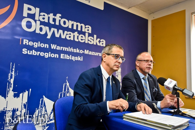Elbląg, Jerzy Wcisła (po lewej) i Jacek Protas Elbląg, Jerzy Wcisła (po lewej) i Jacek Protas