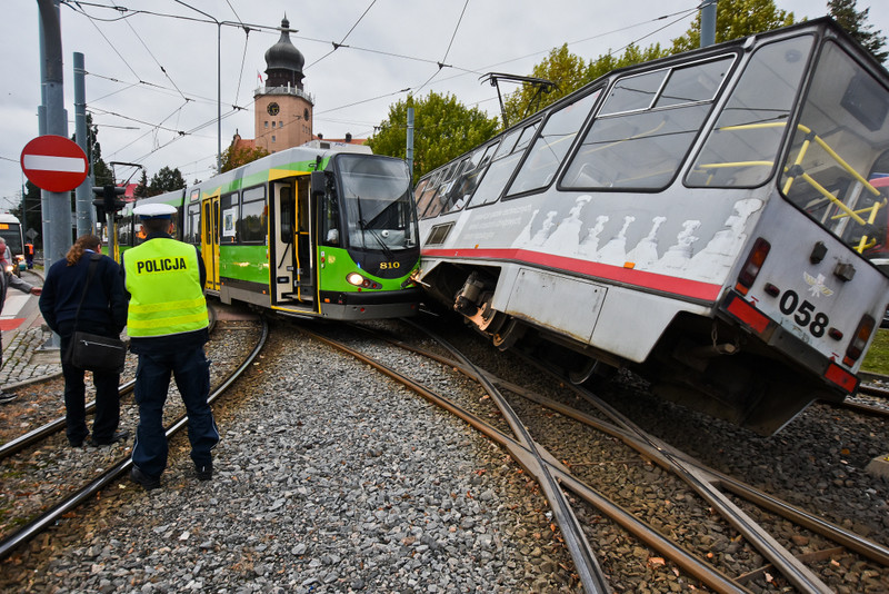 Elbląg, Zderzenie dwóch tramwajów Elbląg, Zderzenie dwóch tramwajów
