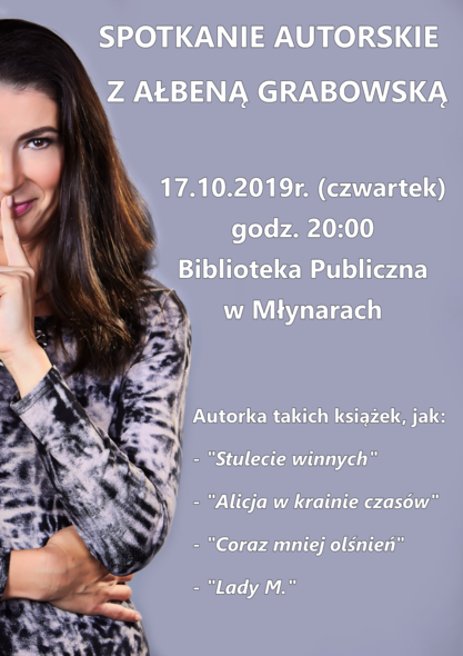 Elbląg, Spotkanie autorskie z Ałbeną Grabowską