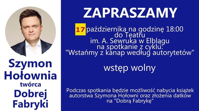 Elbląg, Spotkanie z Szymonem Hołownią